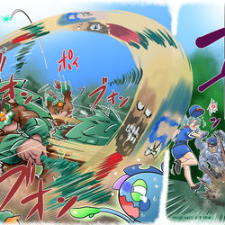 This is a pixiv picture whose title is ５６　ゴリラ、処す。.