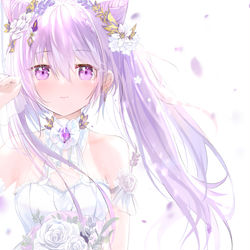 This is a pixiv picture whose title is 👰.