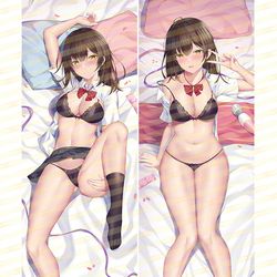 This is a pixiv picture whose title is [R15受注荻原沙優抱き枕カバー.