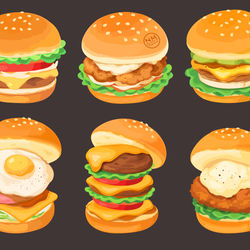 This is a pixiv picture whose title is たべもの絵[5].