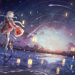 This is a pixiv picture whose title is 灯籠.
