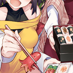 This is a pixiv picture whose title is 春うらら花見弁当咲きくらべ.