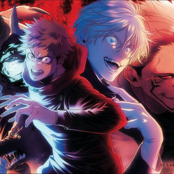 This is a pixiv picture whose title is 呪術廻戦.