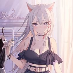 This is a pixiv picture whose title is 猫メイド(6).