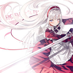 This is a pixiv picture whose title is sword angel.
