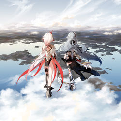This is a pixiv picture whose title is 云端.