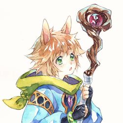 This is a pixiv picture whose title is うさねこ制作過程.