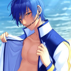 This is a pixiv picture whose title is 海！.