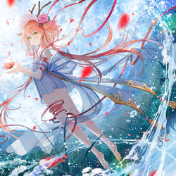 This is a pixiv picture whose title is 山の加護.