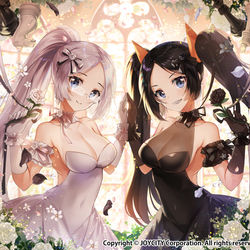 This is a pixiv picture whose title is [仕事絵] ダブルトラップ.