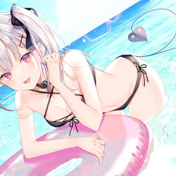 This is a pixiv picture whose title is 水着セナちゃん.