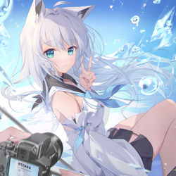 This is a pixiv picture whose title is 白上フブキ.