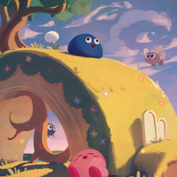 This is a pixiv picture whose title is カービィ！.
