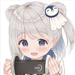 This is a pixiv picture whose title is ASMR中におなかが鳴ってしまったVtuber.