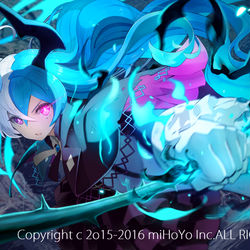 This is a pixiv picture whose title is 『崩壊学園』お仕事イラスト.