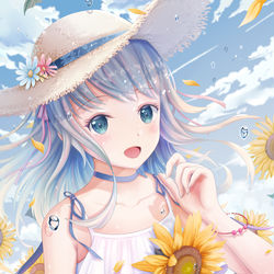 This is a pixiv picture whose title is 凉夏.