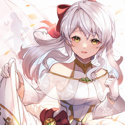 This is a pixiv picture whose title is 【FE】花嫁ミカヤ【ヒーローズ】.