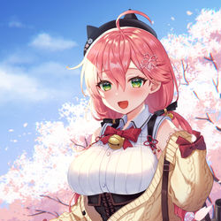 This is a pixiv picture whose title is みこち.