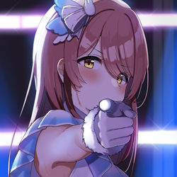 This is a pixiv picture whose title is ギャップ甜花ちゃん.