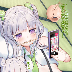 This is a pixiv picture whose title is 「たゆまぬ努力」.