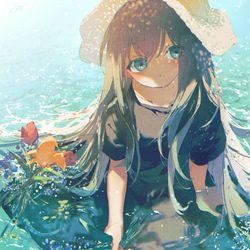 This is a pixiv picture whose title is 水の冷たさがありがたい.