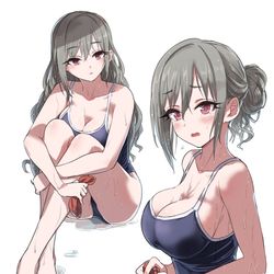 This is a pixiv picture whose title is 蘭子ちゃん水着.