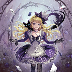 This is a pixiv picture whose title is 『Dark Alice』.