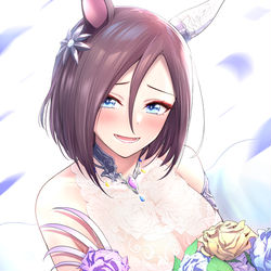 This is a pixiv picture whose title is 花嫁エアグルーヴ.