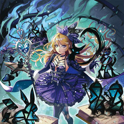 This is a pixiv picture whose title is 『The World of Dark Alice』.