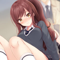 This is a pixiv picture whose title is 甘奈ちゃん　touch.