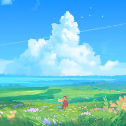 This is a pixiv picture whose title is The Story.