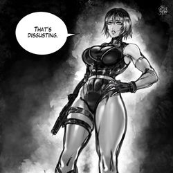 This is a pixiv picture whose title is Regina (Dino Crisis).