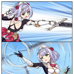 This is a pixiv picture whose title is Noelle's training.