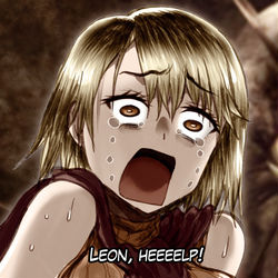 This is a pixiv picture whose title is Ashley in trouble.