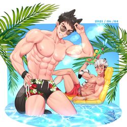 This is a pixiv picture whose title is Summer!!.