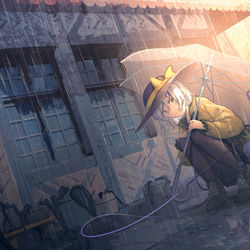 This is a pixiv picture whose title is 阴雨.