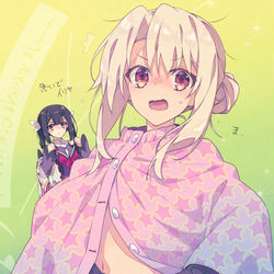 This is a pixiv picture whose title is イリヤも着替え中.