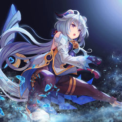 This is a pixiv picture whose title is 甘雨.