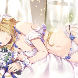 This is a pixiv picture whose title is アリス（ウエディングしたぎ）.