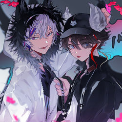 This is a pixiv picture whose title is V.