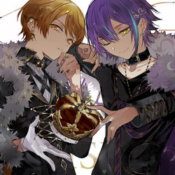 This is a pixiv picture whose title is KING.