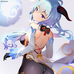 This is a pixiv picture whose title is Ganyu.