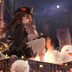 This is a pixiv picture whose title is 胡桃.
