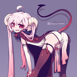 This is a pixiv picture whose title is 「不灭恶魔」格林`摩尔.