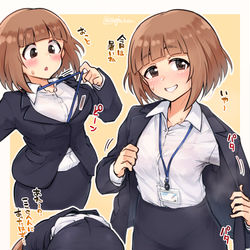 This is a pixiv picture whose title is OL柚.