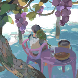 This is a pixiv picture whose title is 透明な膜.