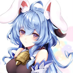 This is a pixiv picture whose title is 甘雨🐰.