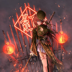 This is a pixiv picture whose title is 紅美鈴.