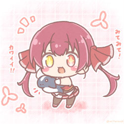 This is a pixiv picture whose title is みてみて期のマリンたん.