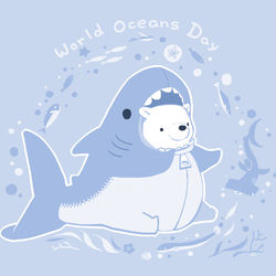 This is a pixiv picture whose title is 世界海洋デー.